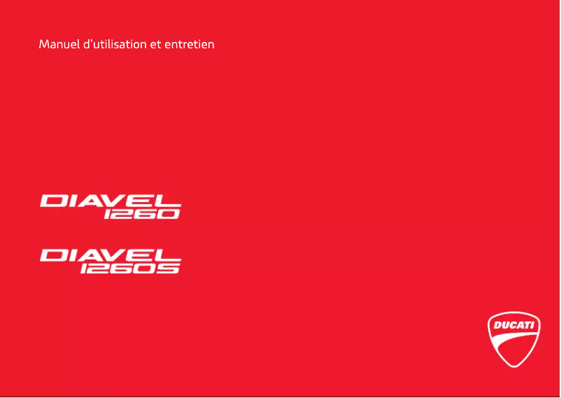 Página 1 del manual Manual de usuario Ducati Diavel 1260 S (2020)