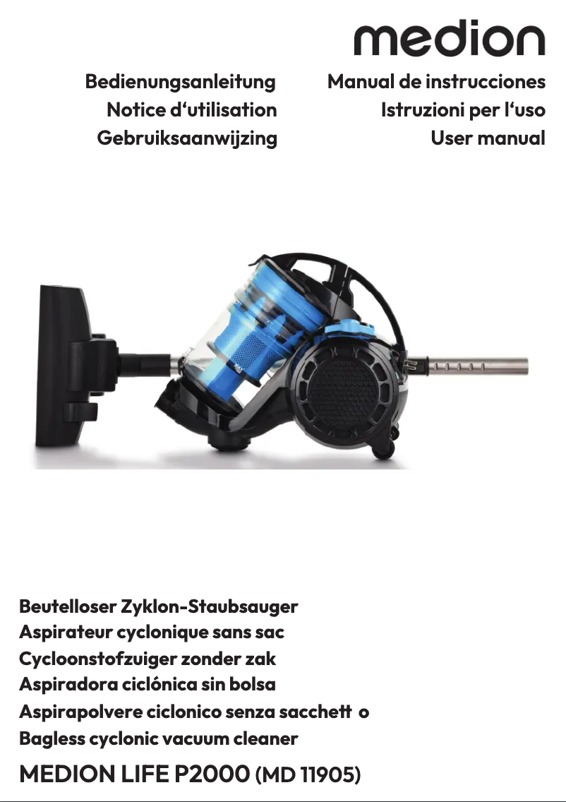 Página 1 del manual Manual de usuario Medion LIFE P2000 (MD 11905)