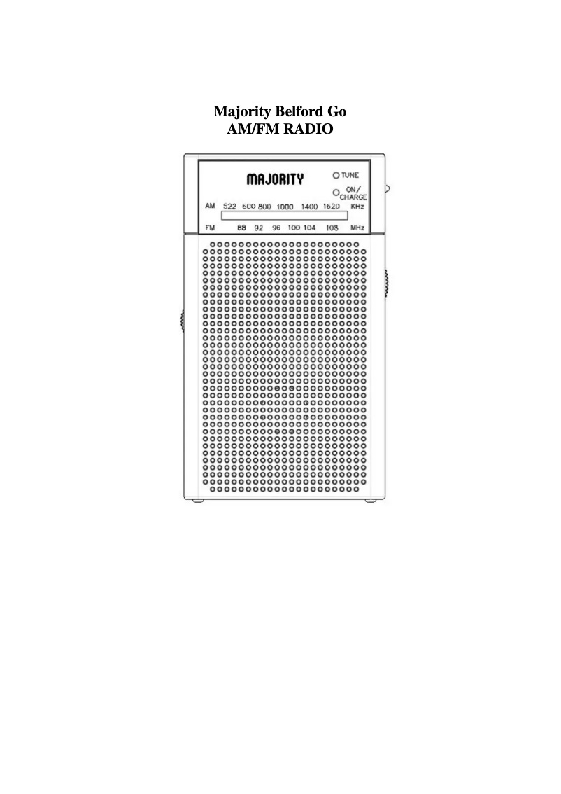 Página 1 del manual Manual de usuario Majority Belford Go