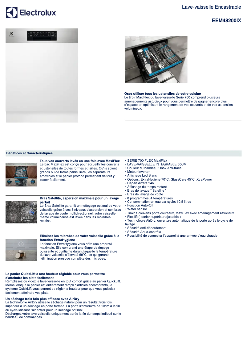 Imagen de la primera página del manual del dispositivo EEM48200IX