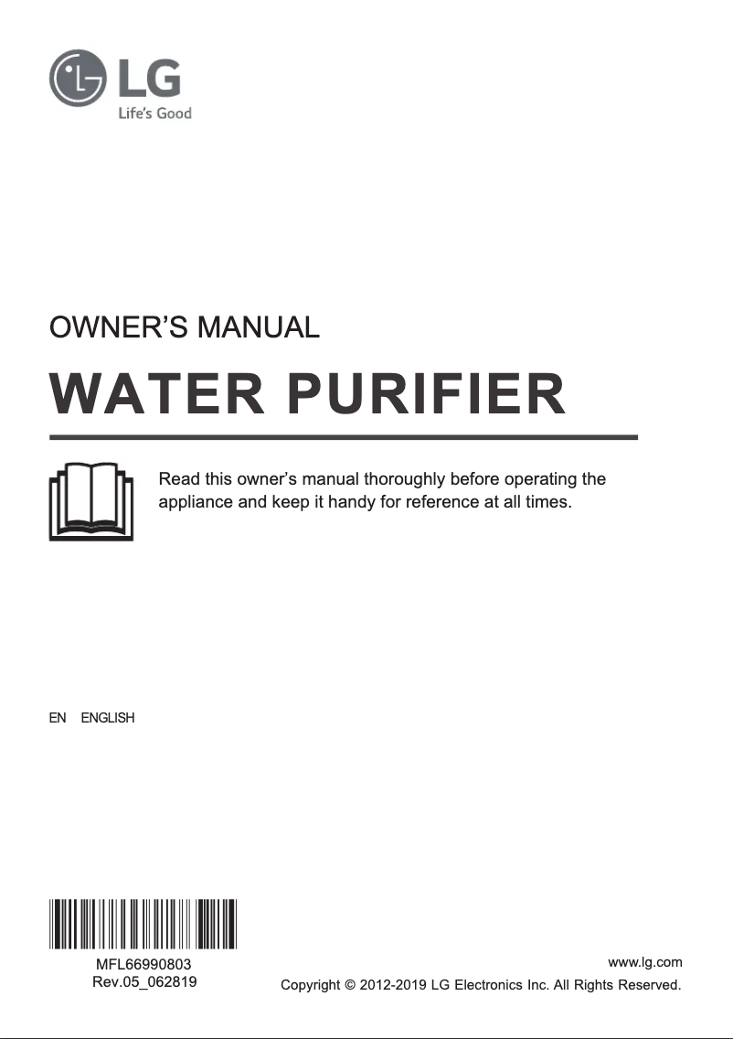Página 1 del manual Manual de usuario LG WHD71RB4RP
