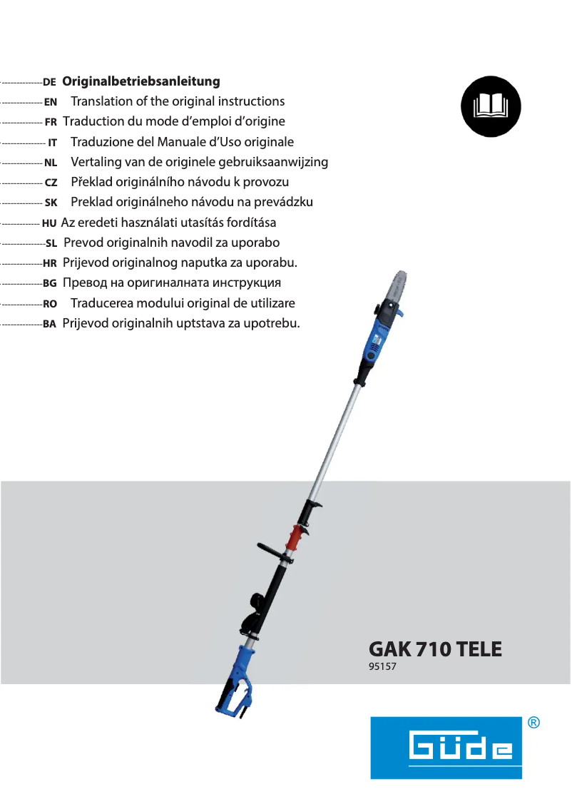 Página 1 del manual Manual de usuario Güde GAK 710 TELE