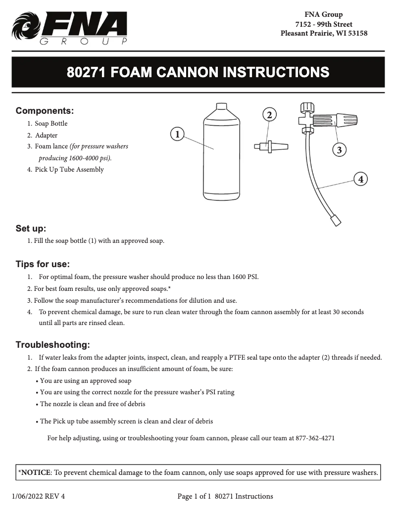 Página 1 del manual Manual de usuario Simpson 80271