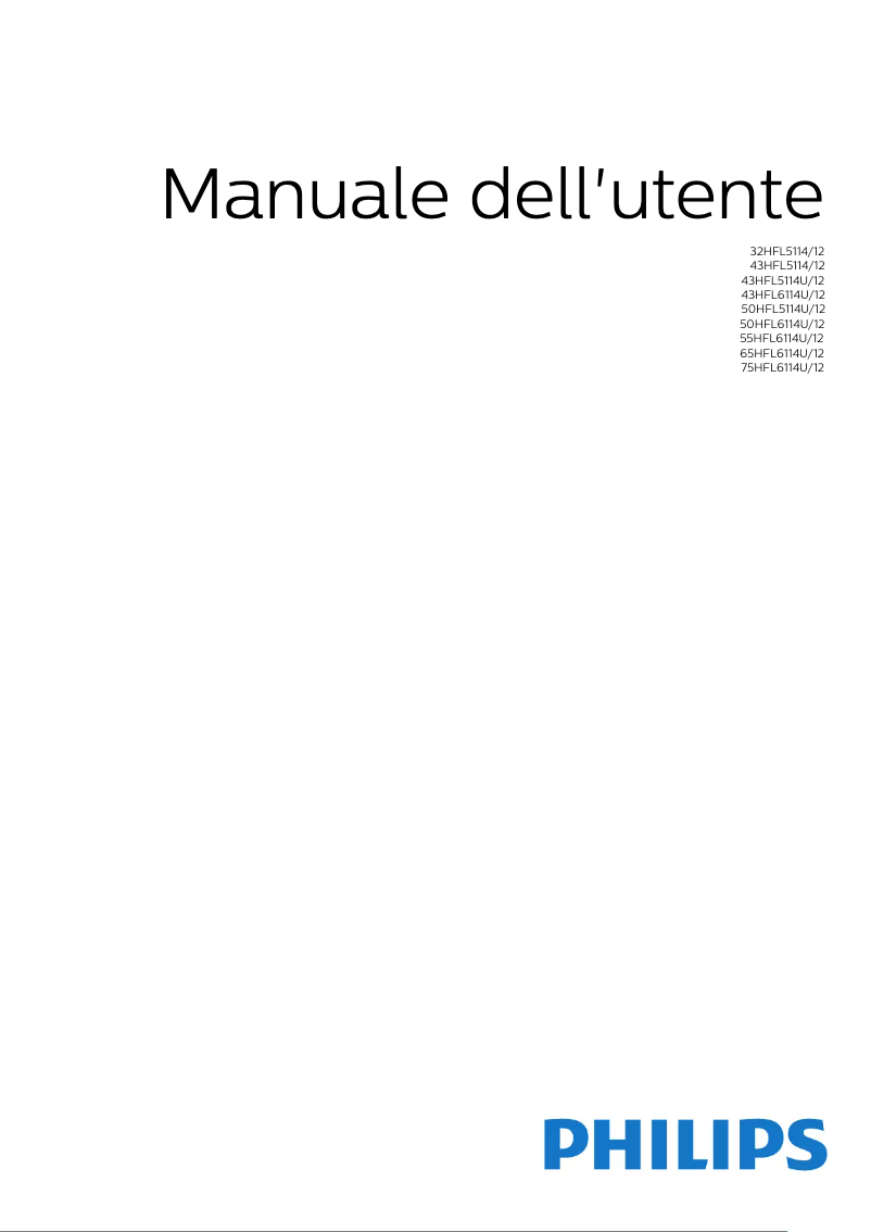 Imagen de la primera página del manual del dispositivo 32HFL5114