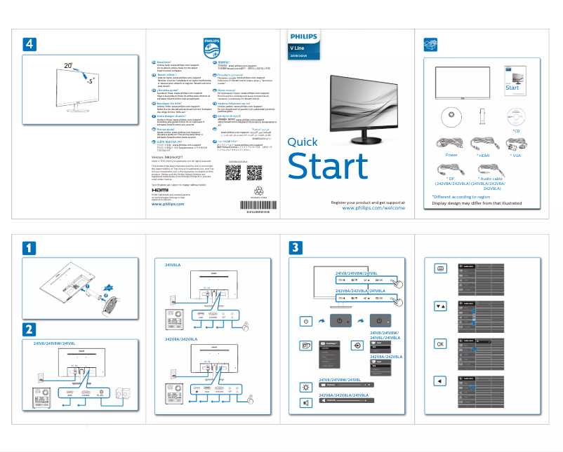 Imagen de la primera página del manual del dispositivo 241V8W