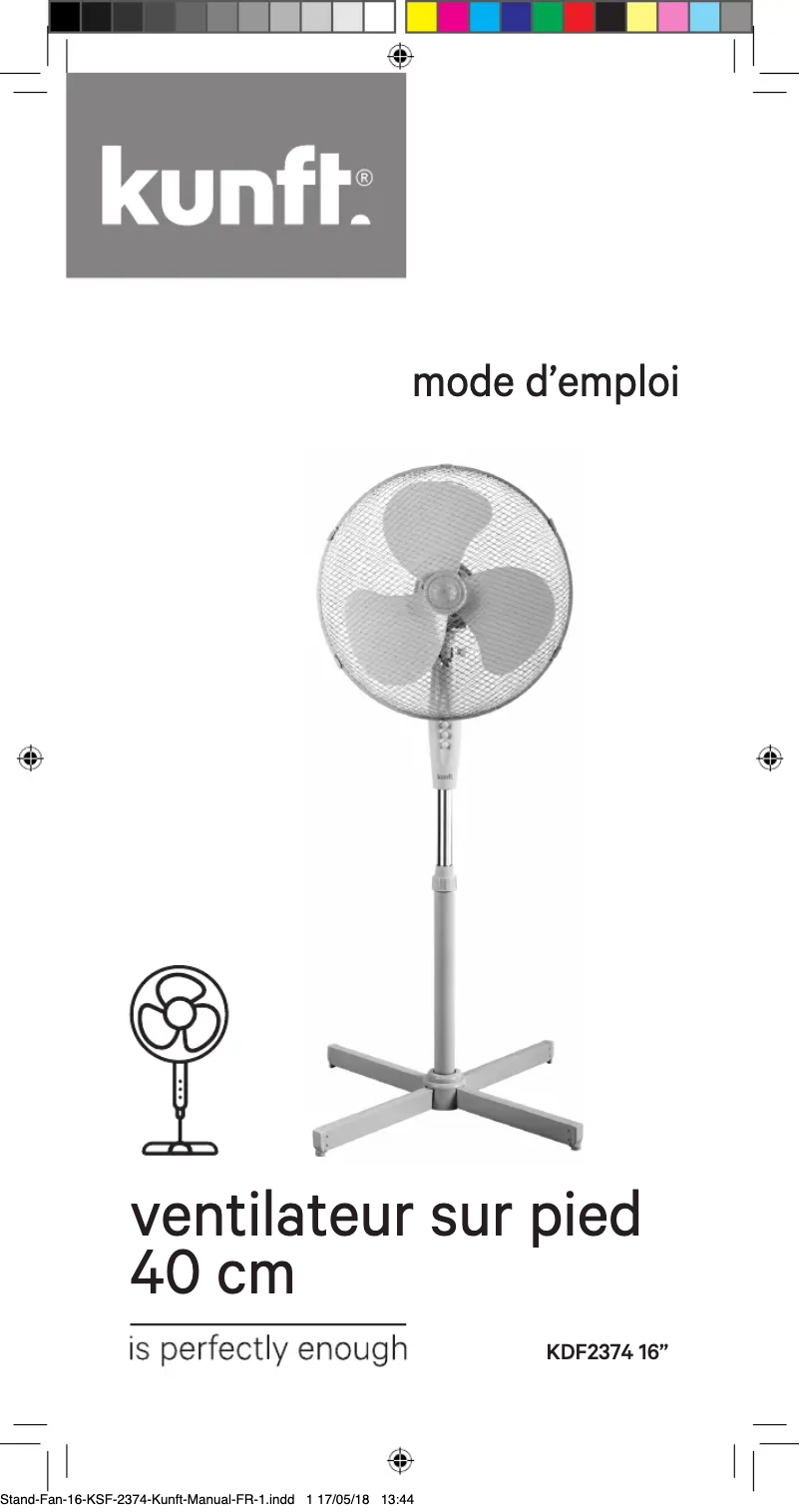 Imagen de la primera página del manual del dispositivo KDF2374