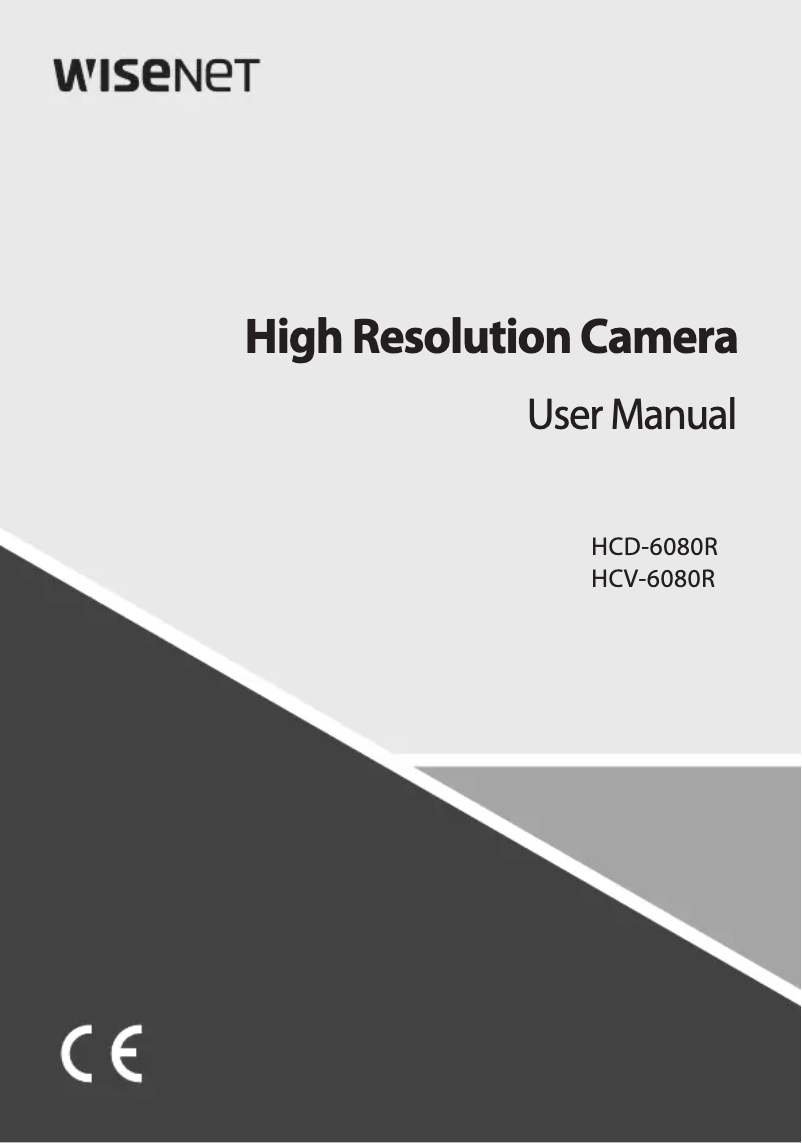 Página 1 del manual Manual de usuario Hanwha HCD-6080R