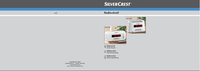 Imagen de la primera página del manual del dispositivo KH 2187