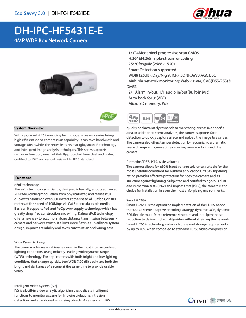 Imagen de la primera página del manual del dispositivo IPC-HF5431E-E