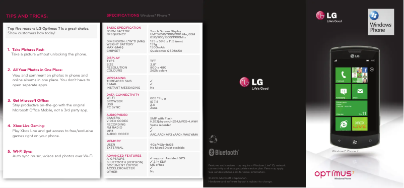 Imagen de la primera página del manual del dispositivo E900H