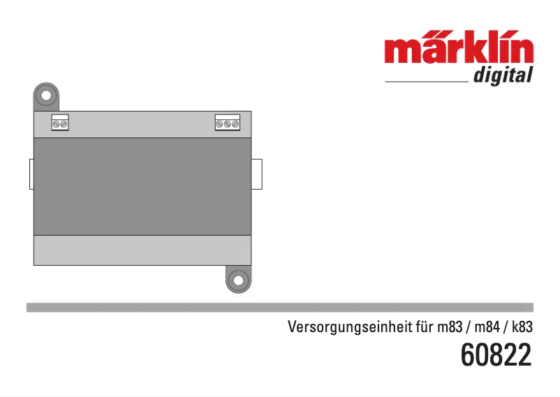 Página nº 1 - Manual de usuario Märklin 60822