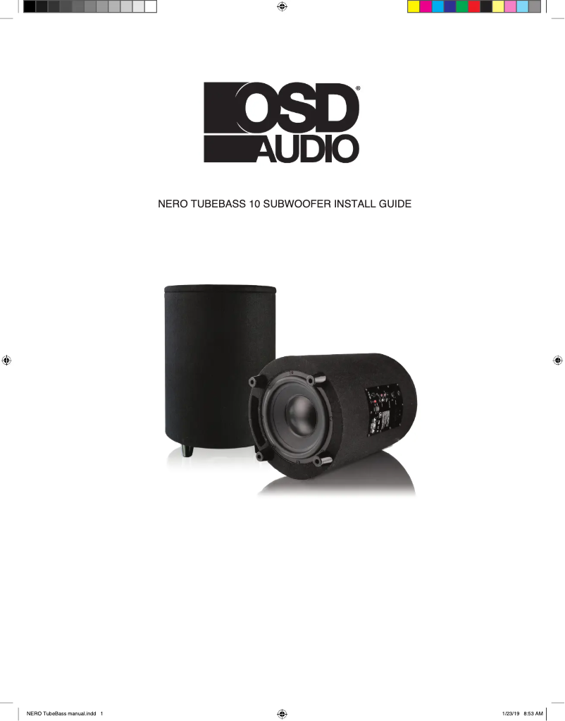 Página 1 del manual Manual de usuario OSD Audio Nero Tubebass 10