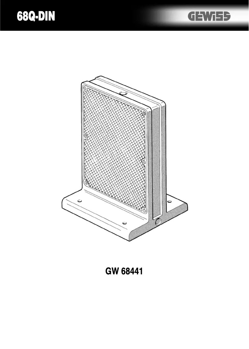 Imagen de la primera página del manual del dispositivo GW68441