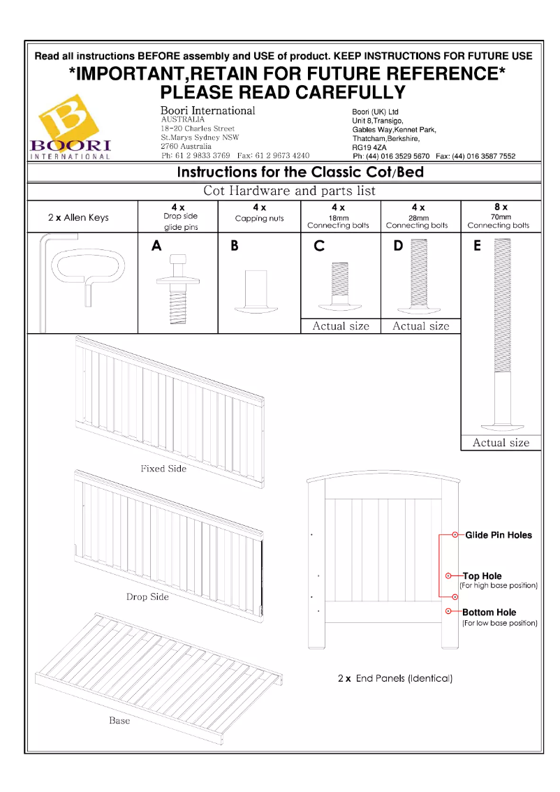Imagen de la primera página del manual del dispositivo Classic