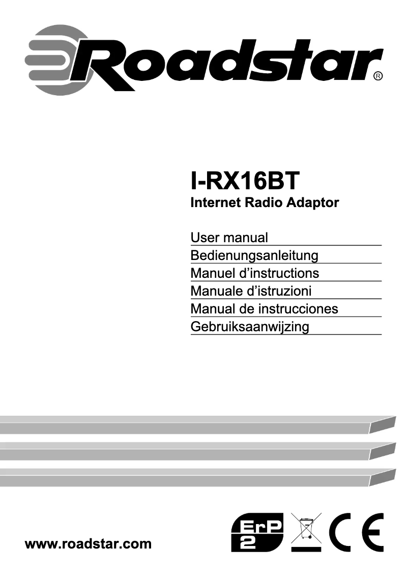 Imagen de la primera página del manual del dispositivo I-RX16BT