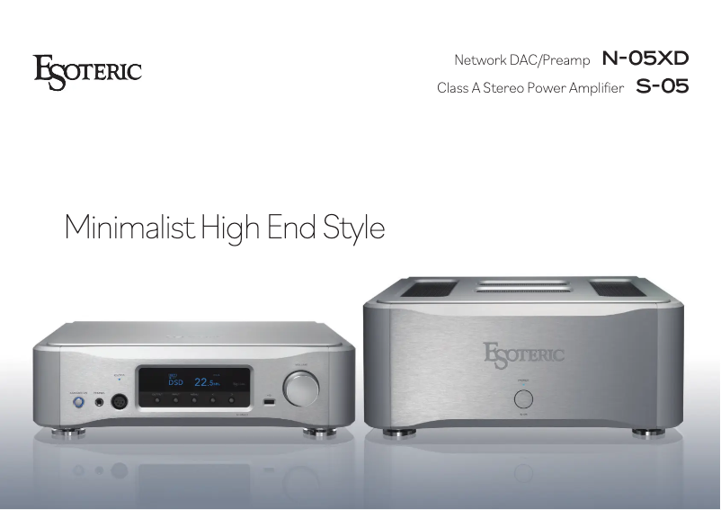 Página 1 del manual Folleto Esoteric N-05XD