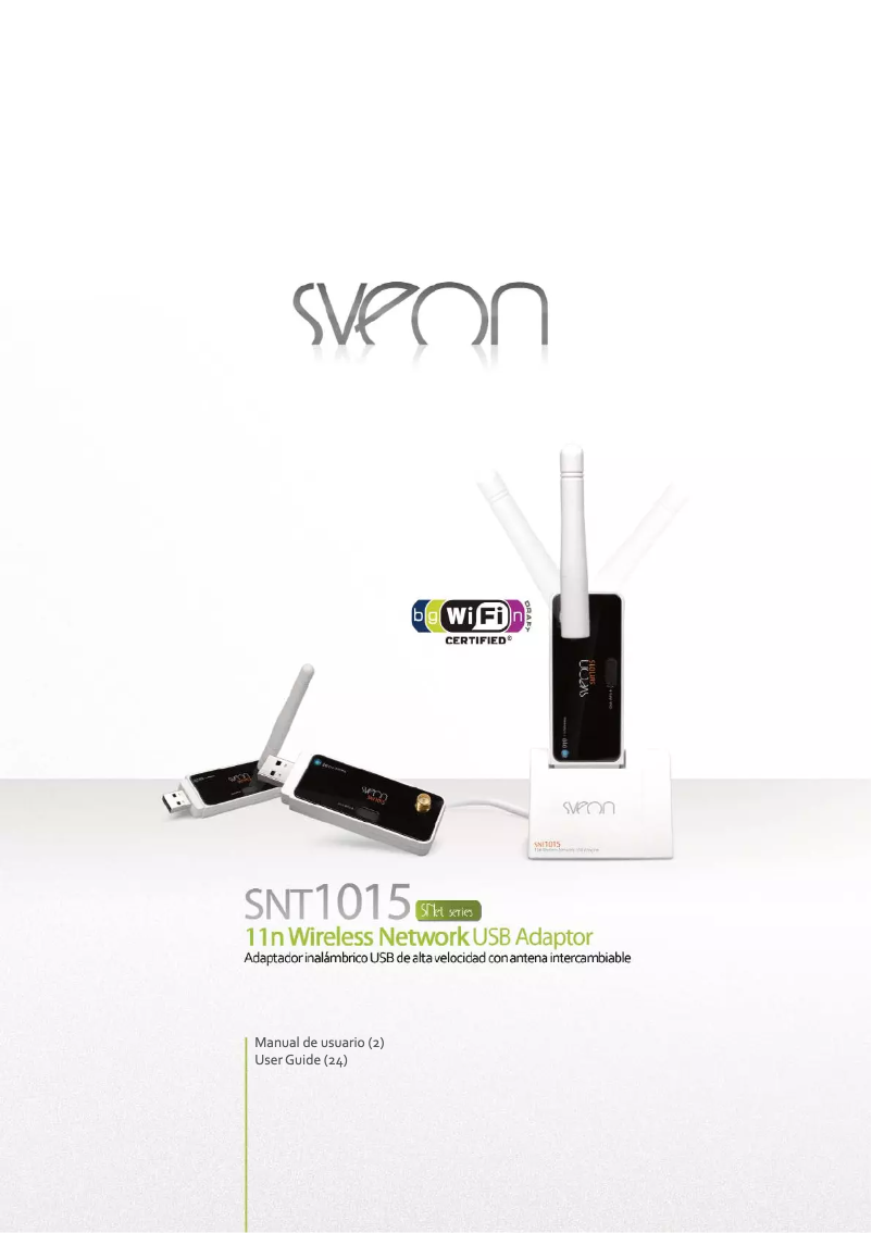 Imagen de la primera página del manual del dispositivo SNT1015
