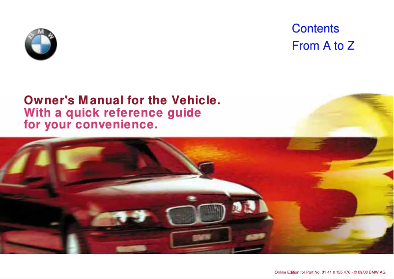 Página 1 del manual Manual de usuario BMW 330xi Sedan (2001)