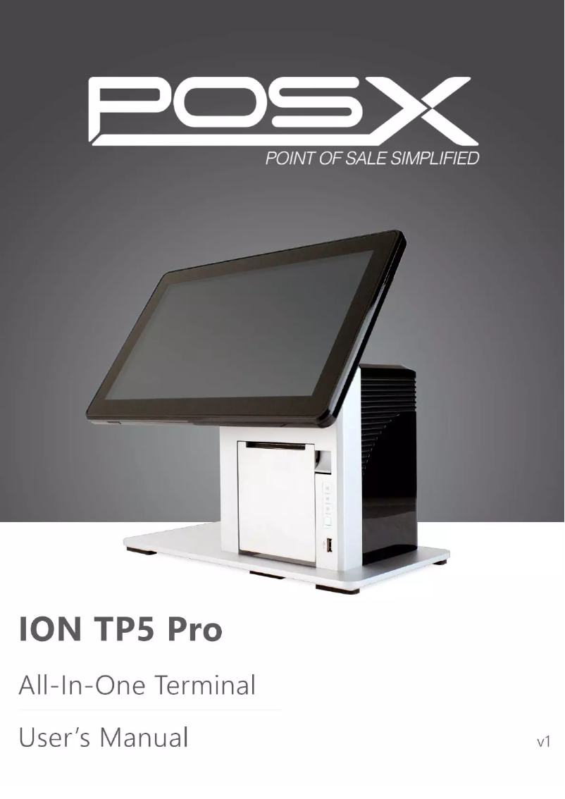 Imagen de la primera página del manual del dispositivo ION TP5 Pro