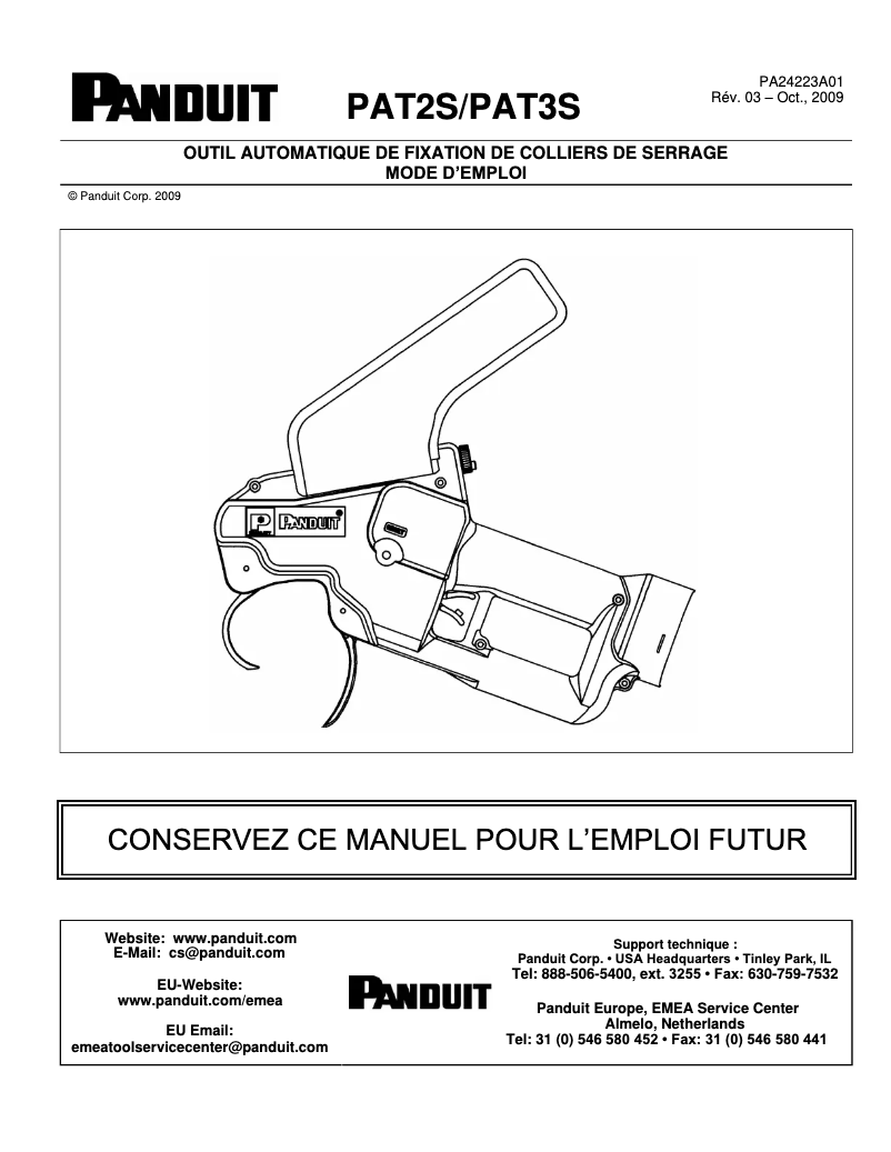 Imagen de la primera página del manual del dispositivo PAT2S