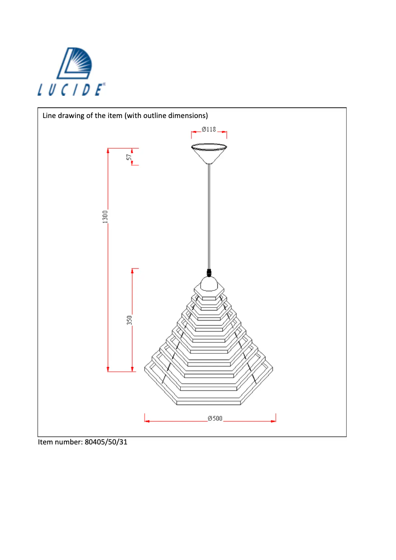 Página nº 1 - Manual de usuario Lucide Tora