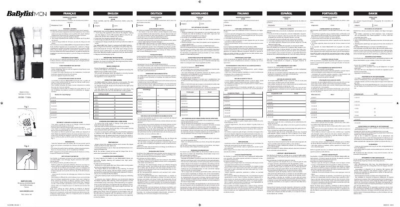 Página 1 del manual Manual de usuario BaByliss E978E