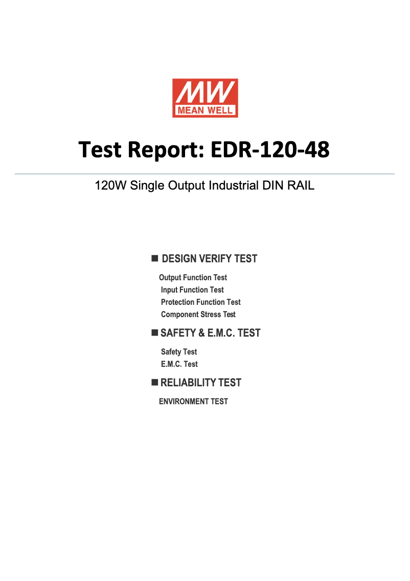 Imagen de la primera página del manual del dispositivo EDR-120-48