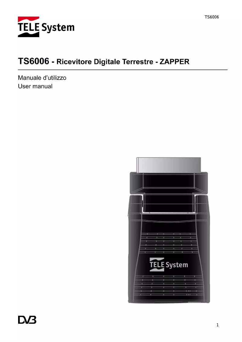 Imagen de la primera página del manual del dispositivo TS6006 Stealth