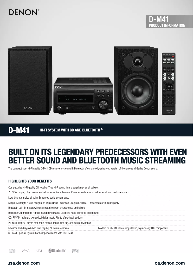 Imagen de la primera página del manual del dispositivo D-M40