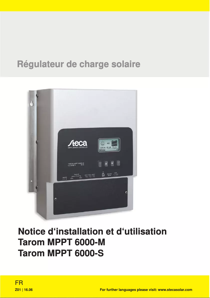 Página 1 del manual Manual de usuario Steca Tarom MPPT 6000-M