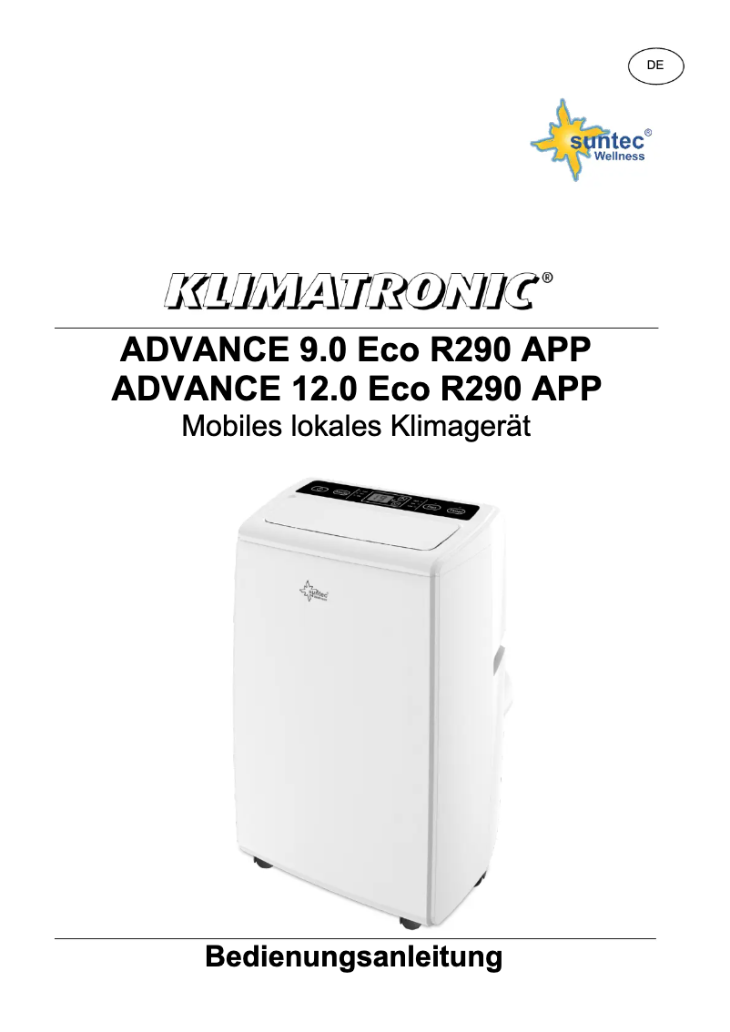 Página 1 del manual Manual de usuario Suntec Advance 12.0 Eco R290 APP