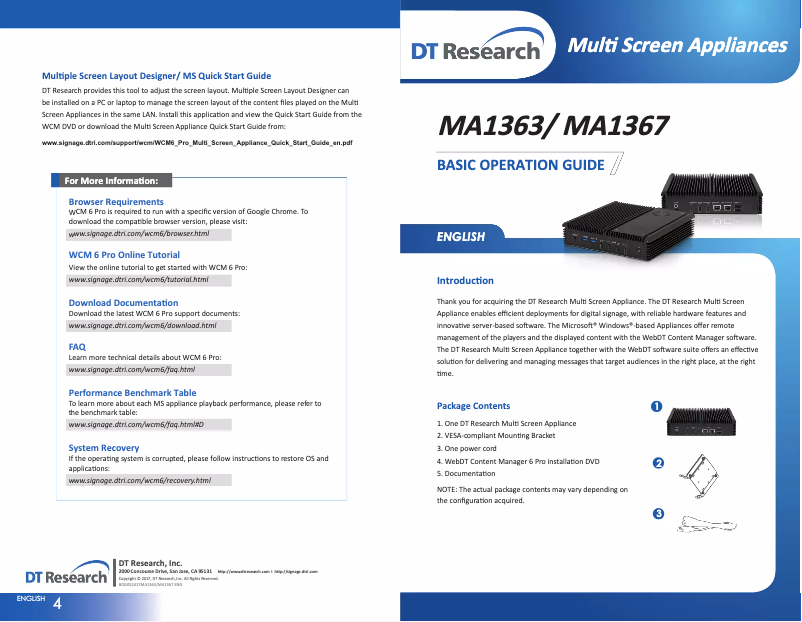 Página 1 del manual Manual de usuario DT Research MA1363