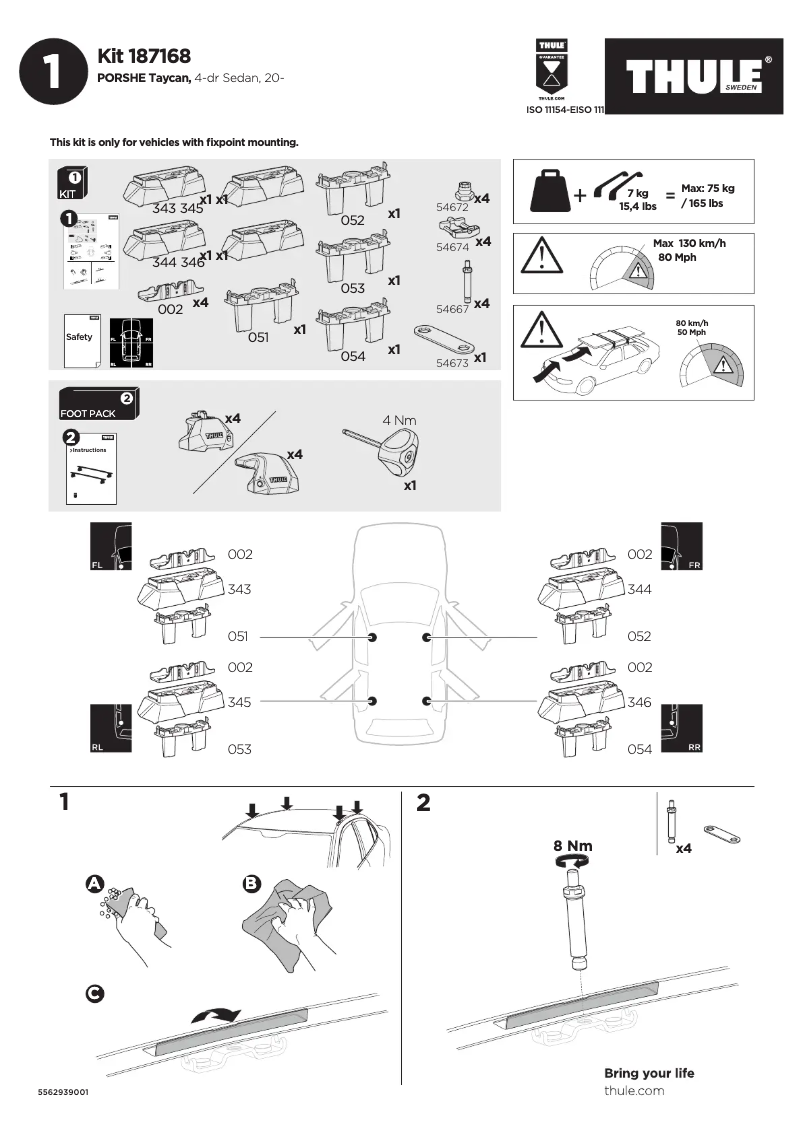 Imagen de la primera página del manual del dispositivo Kit 187168