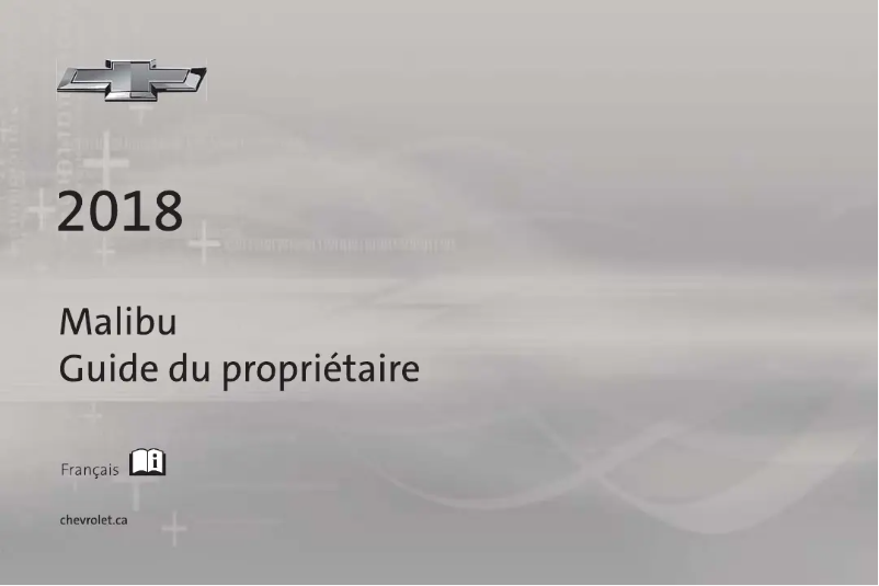 Página 1 del manual Manual de usuario Chevrolet Malibu (2018)