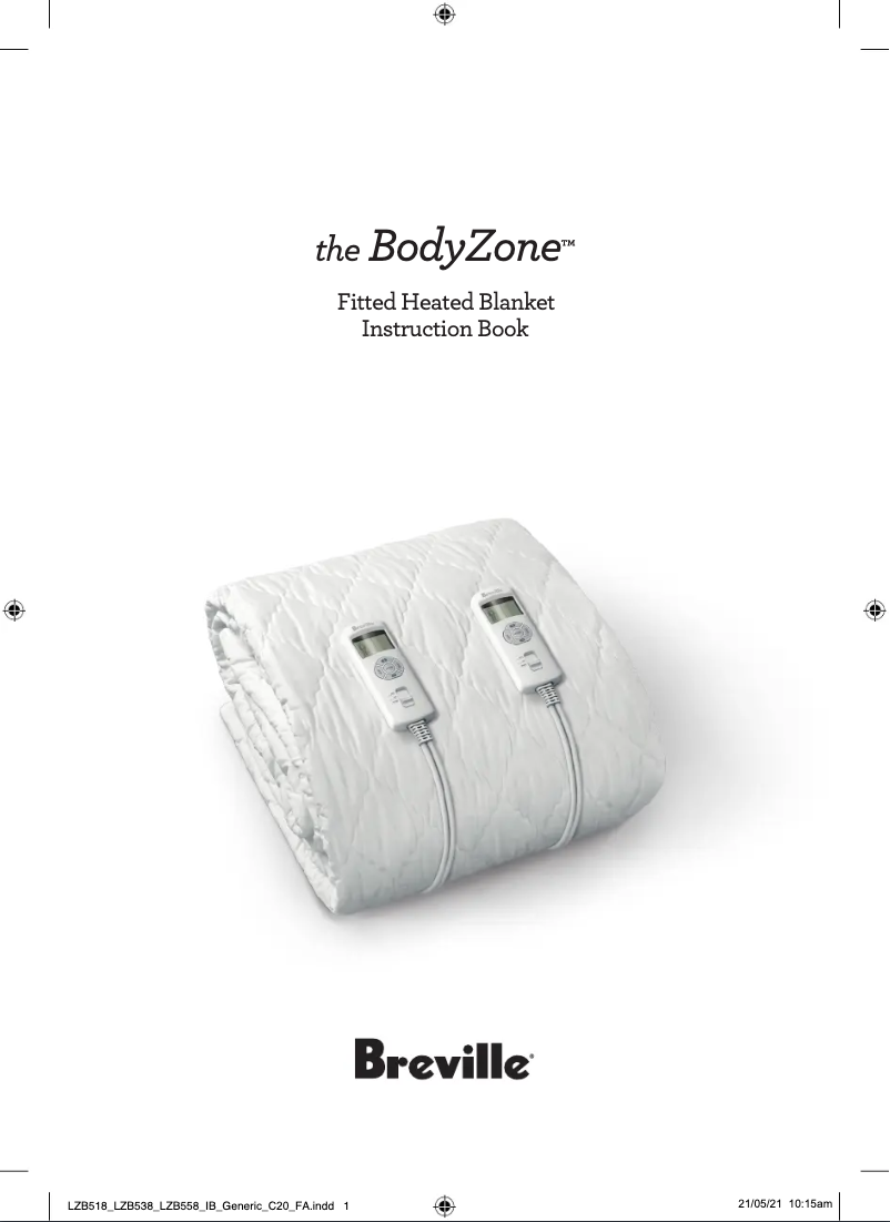 Imagen de la primera página del manual del dispositivo BodyZone LZB558WHT