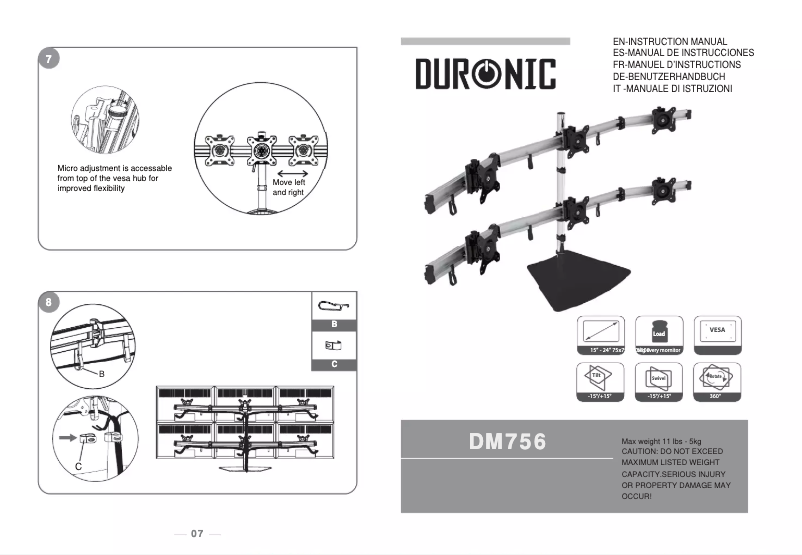 Página 1 del manual Manual de usuario Duronic DM756