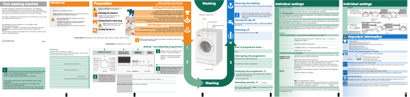 Imagen de la primera página del manual del dispositivo WM12E464ME