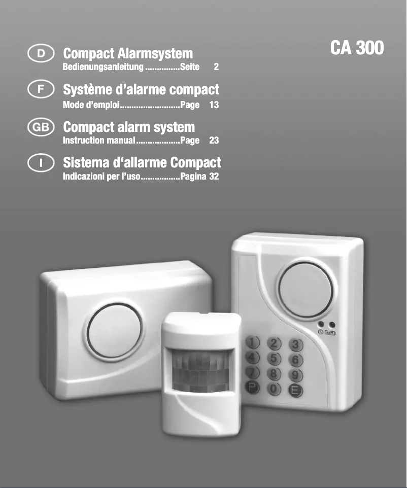 Página nº 1 - Manual de usuario Pentatech CA300