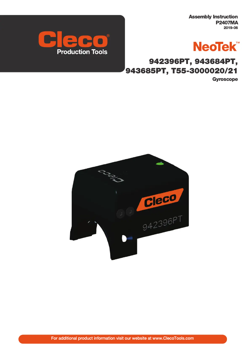 Imagen de la primera página del manual del dispositivo NeoTek 943684PT