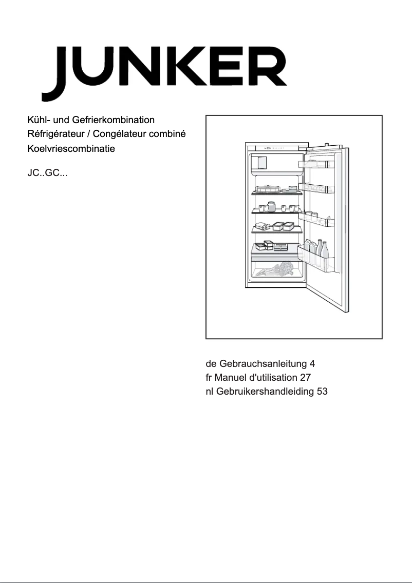 Imagen de la primera página del manual del dispositivo JC20GCSE0