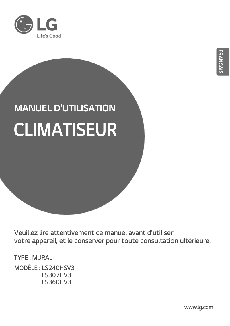 Imagen de la primera página del manual del dispositivo LSN360HV3