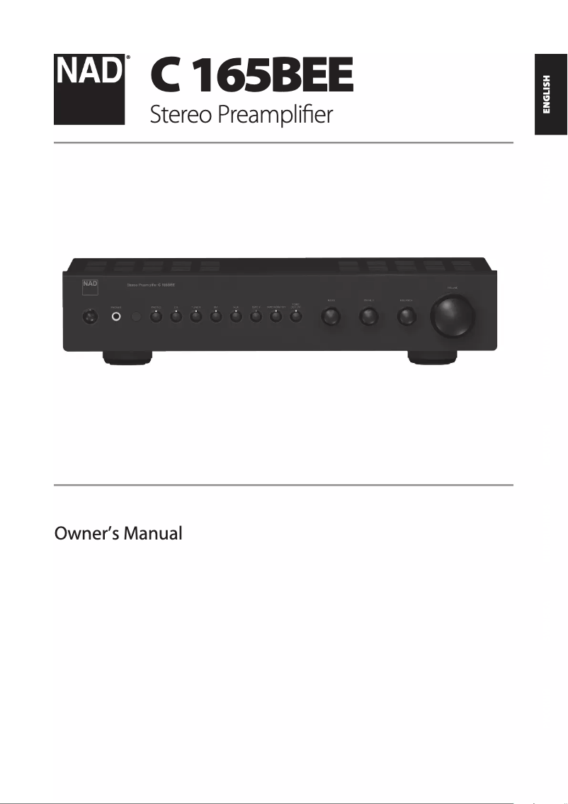 Página 1 del manual Manual de usuario NAD C 165BEE