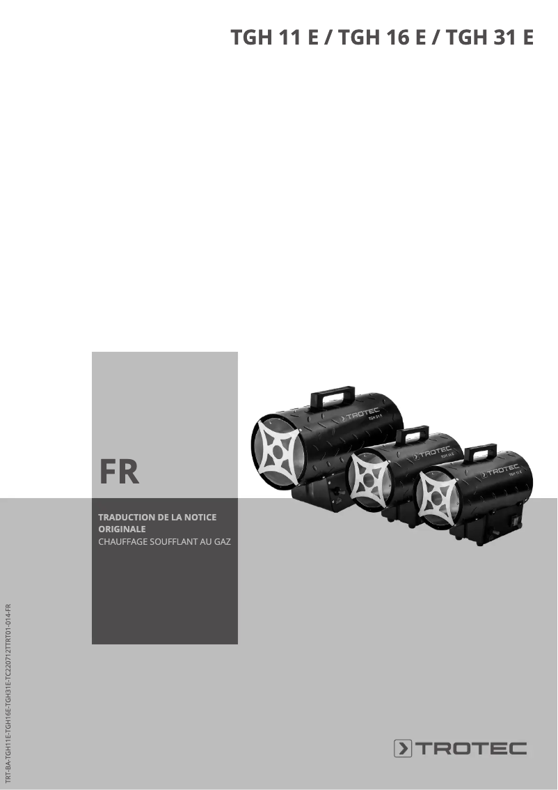 Imagen de la primera página del manual del dispositivo TGH 16 E