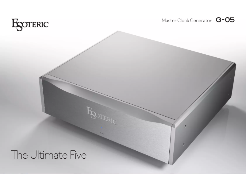 Página 1 del manual Folleto Esoteric G-05