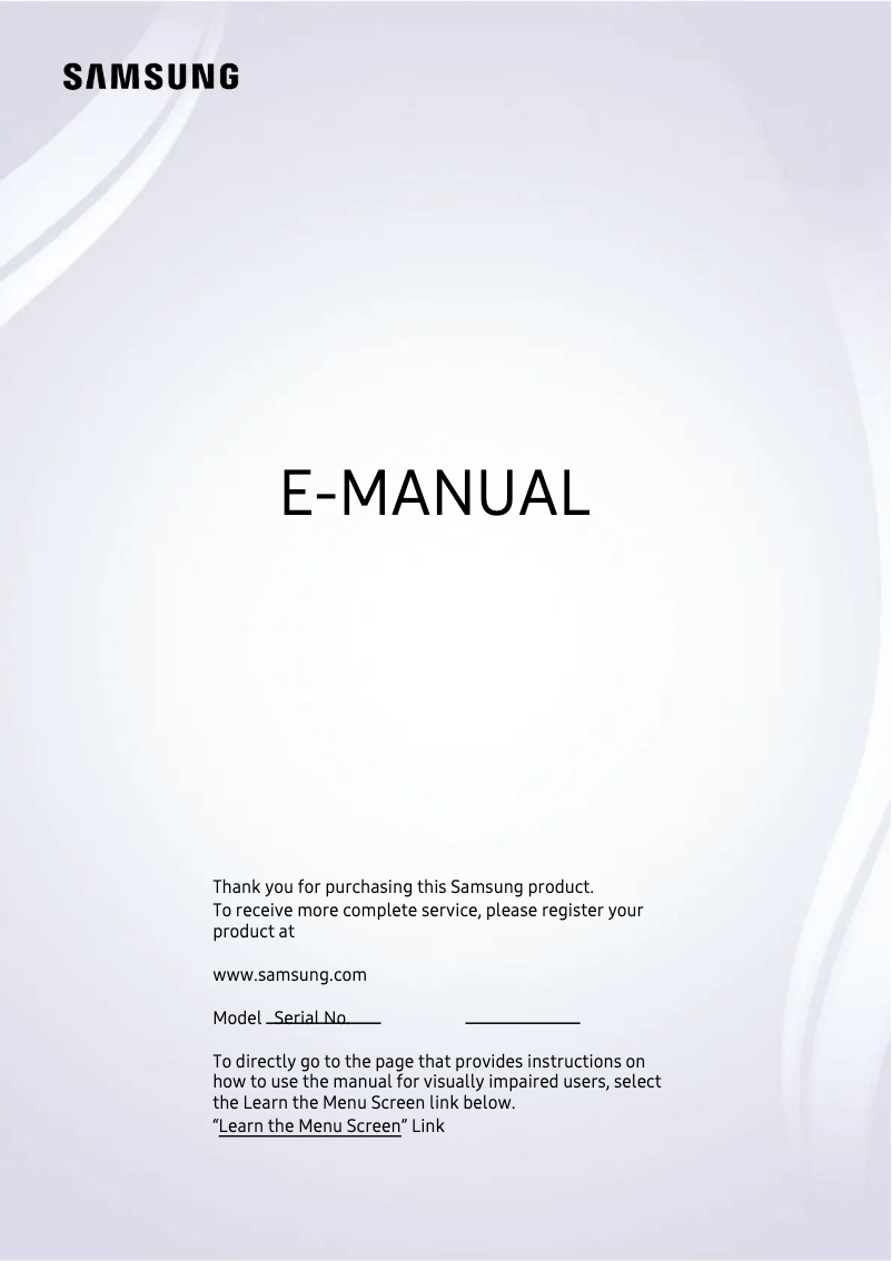 Imagen de la primera página del manual del dispositivo QN85Q90TAFXZA