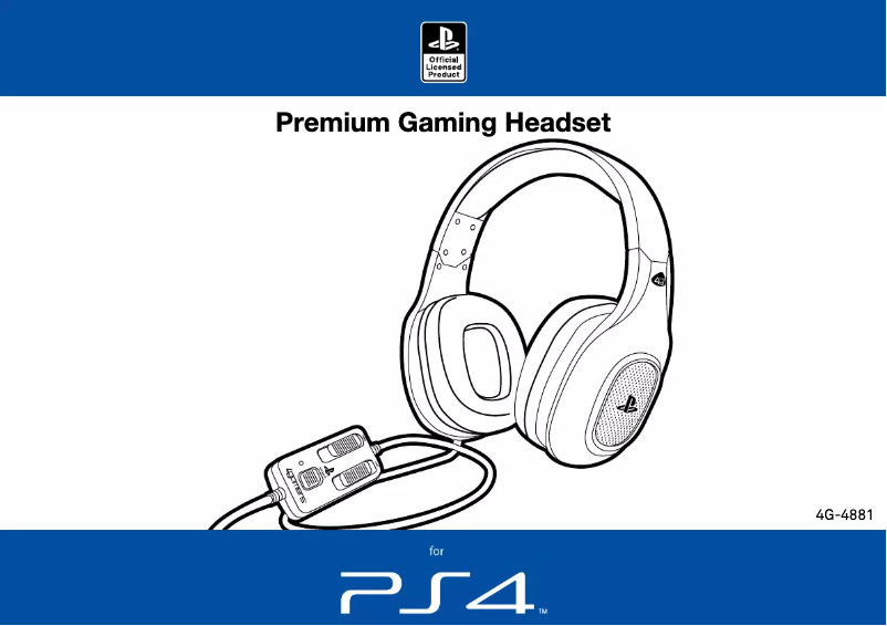Página 1 del manual Manual de usuario 4Gamers Premium Stereo Gaming Headset