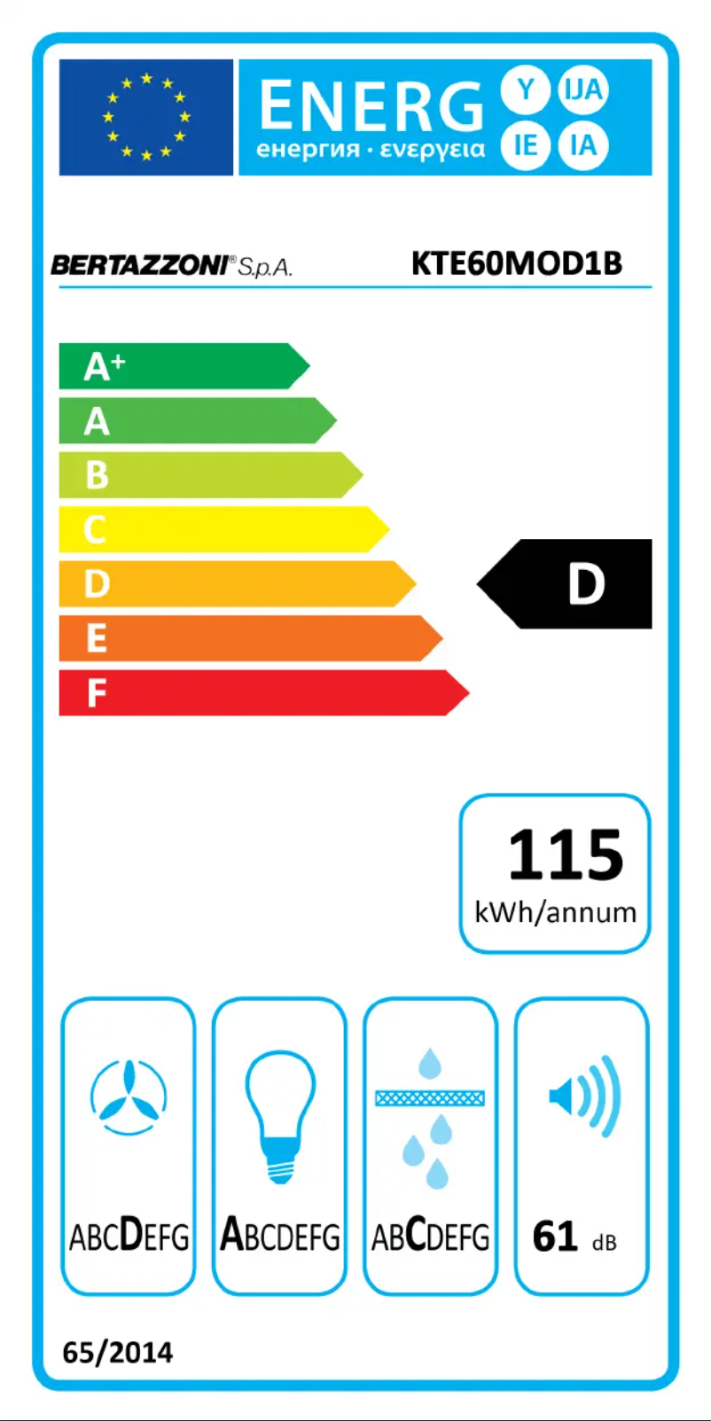 Imagen de la primera página del manual del dispositivo KTE60MOD1C