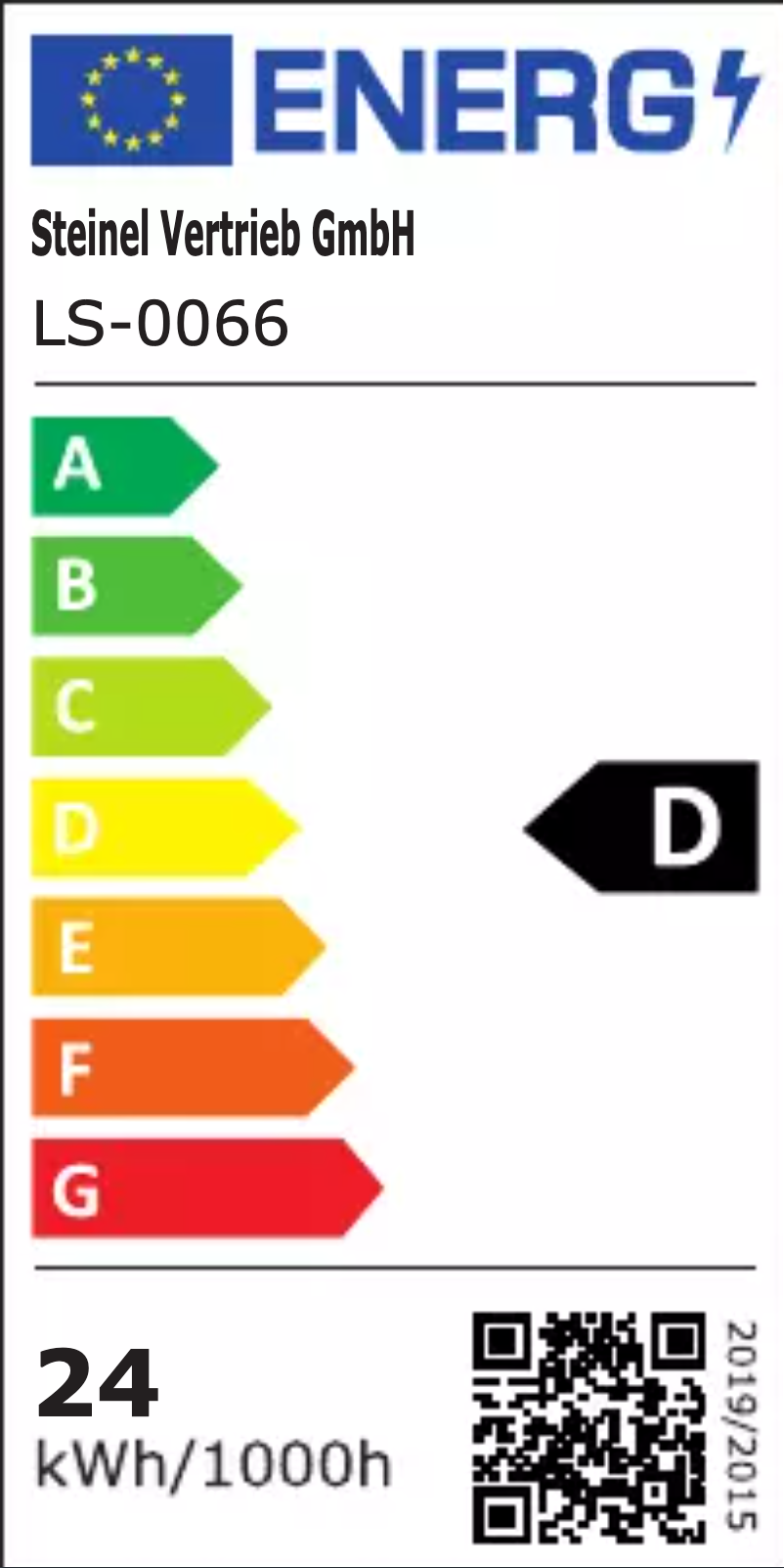 Página 1 del manual Etiqueta energética Steinel RS PRO R30 Q Plus SC