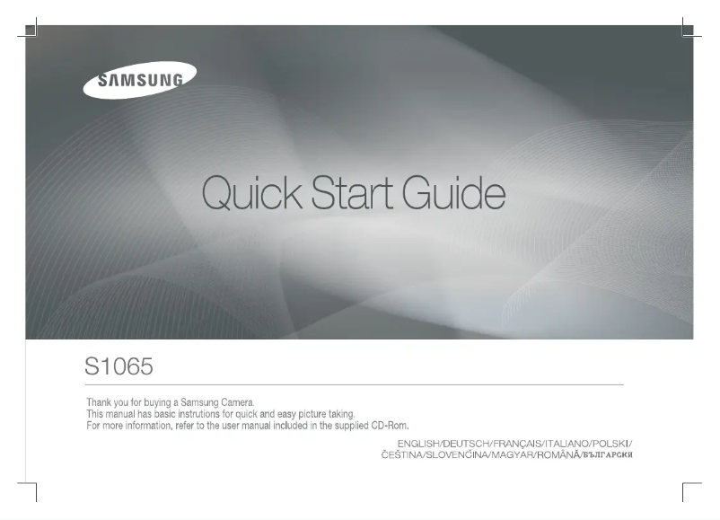 Imagen de la primera página del manual del dispositivo S1065