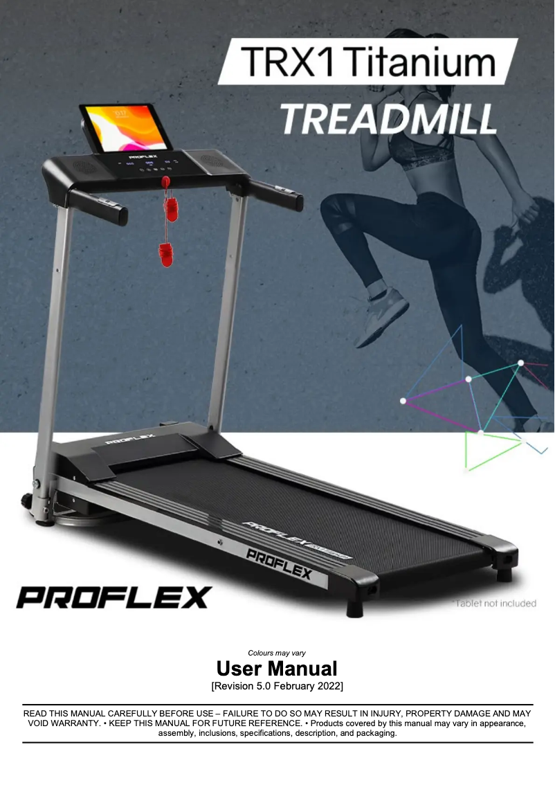Página 1 del manual Manual de usuario Proflex TRX1 Titanium